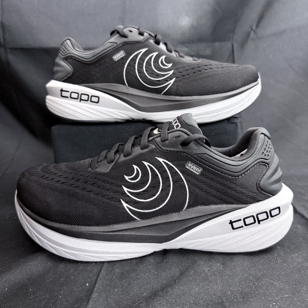 Topo Phantom 4 WP Men's Size 9 Running Shoes Black Charcoal Waterproof